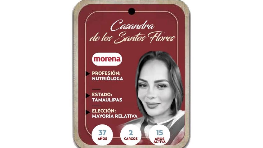 ¿Quién es Casandra de los Santos Flores? Diputada por Mayoría Relativa por Morena