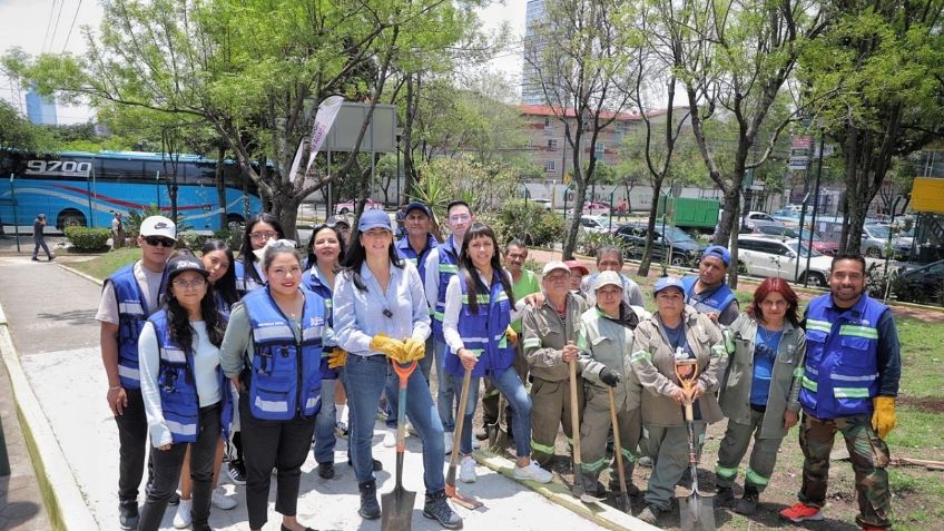 Con la meta de sembrar 4 mil árboles, Lía Limón encabeza jornada de reforestación en Álvaro Obregón