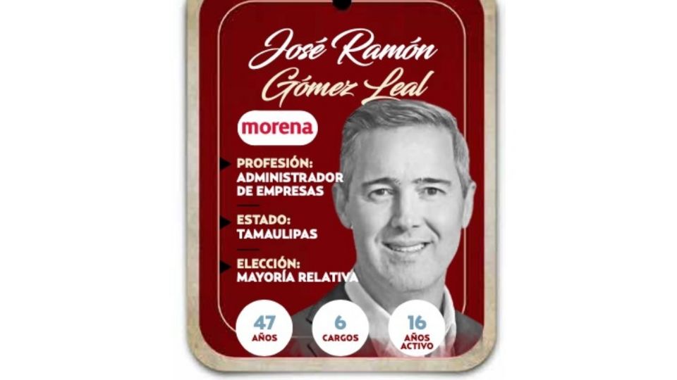 José Ramón Gómez Leal será senador por Morena en la LXVI Legislatura.