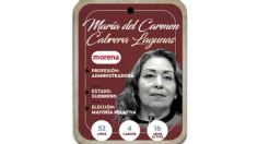 ¿Quién es María del Carmen Cabrera Lagunas? Diputada por mayoría relativa de Morena