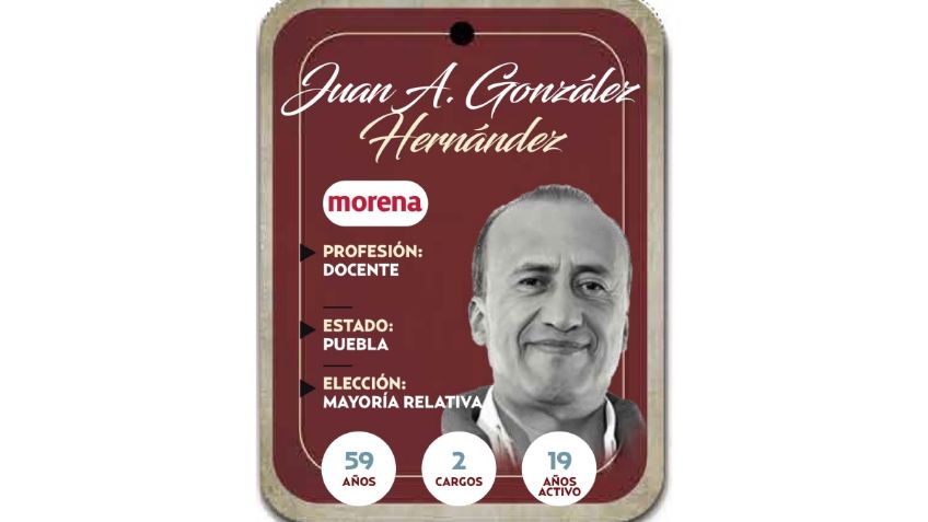 ¿Quién es Juan A. González Hernández? Diputado por mayoría relativa de Morena