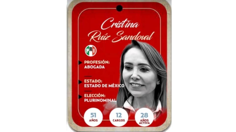 Cristina Ruiz Sandoval ha ocupado un total de 12 cargos públicos