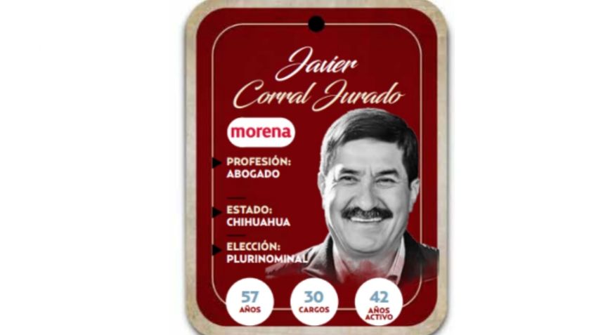 Conoce a Javier Corral Jurado, el próximo senador de Morena