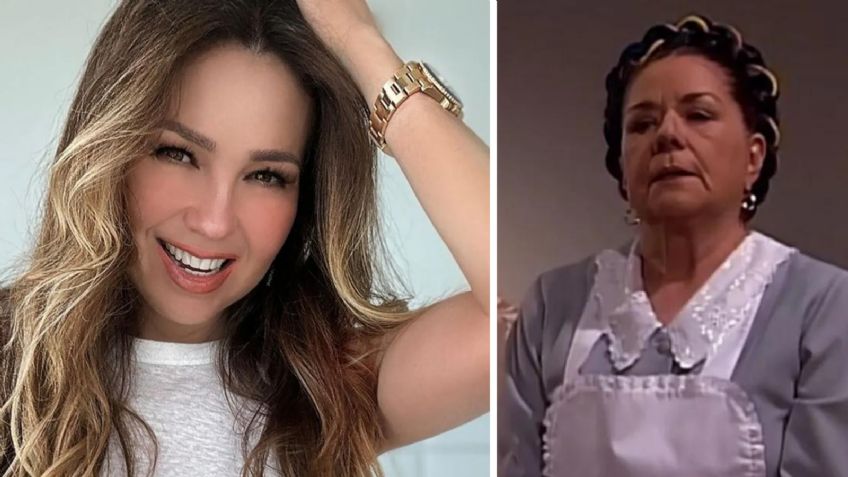 Thalía se inspiró en la nana Calixta, de “María, la del barrio”, para lucir este peinado, aseguran sus fans | FOTOS