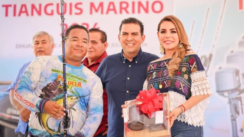 Evelyn Salgado entrega apoyos del Tianguis Marino 2024 en Zihuatanejo