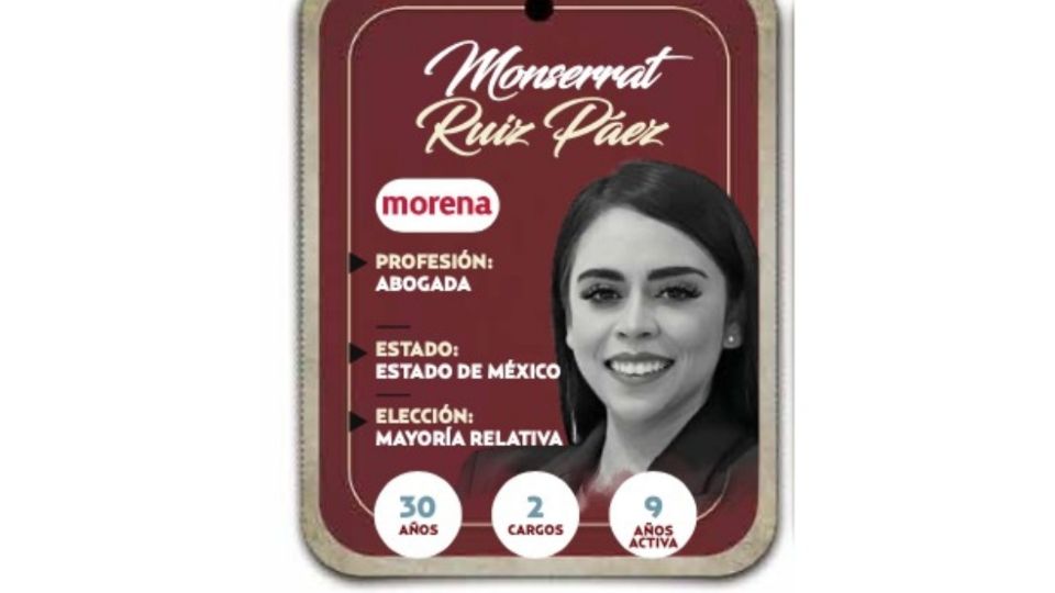 Montserrat Ruiz Páez será diputada por Morena en la LXVI Legislatura.