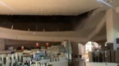 VIDEO: momento exacto en que cae el techo de Zara en Plaza Mayor