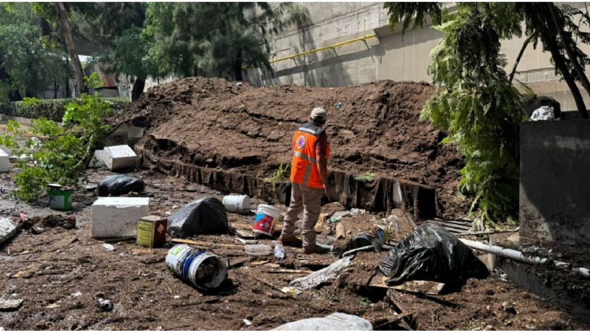 IMPACTANTES IMÁGENES: así amanecieron los fraccionamientos en San Angel tras intensas lluvias en CDMX