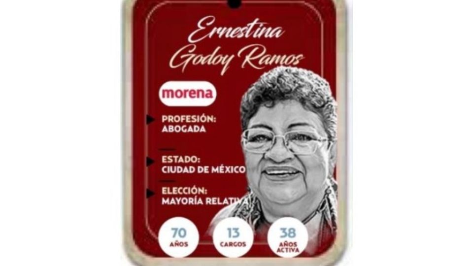 Ernestina Godoy Ramos será senadora por Morena en la LXVI Legislatura.