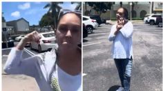 VIDEO: youtuber grababa a 2 mujeres peleando en un estacionamiento y terminó golpeado por una de ellas