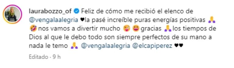 laura bozzo venga la alegria