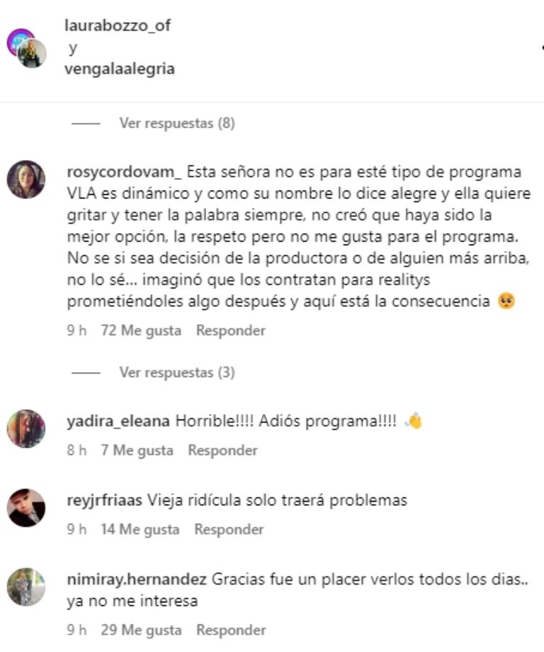 fans reaccionan laura bozzo vla