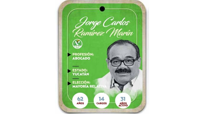 ¿Quién es Jorge Carlos Ramírez Marín? Senador por mayoría relativa por el PVEM