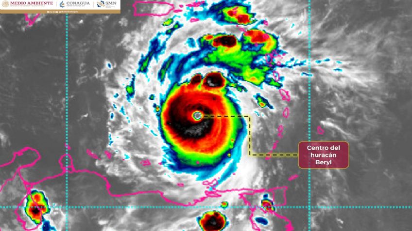 Huracán Beryl también rompe récord de Emily al alcanzar categoría 5 más rápido