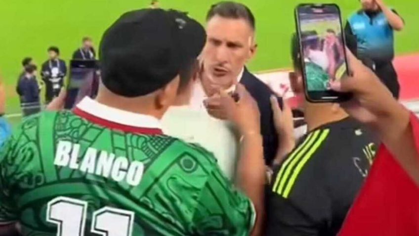 Chaco Giménez se pelea con aficionados tras la eliminación de México contra Ecuador: VIDEO