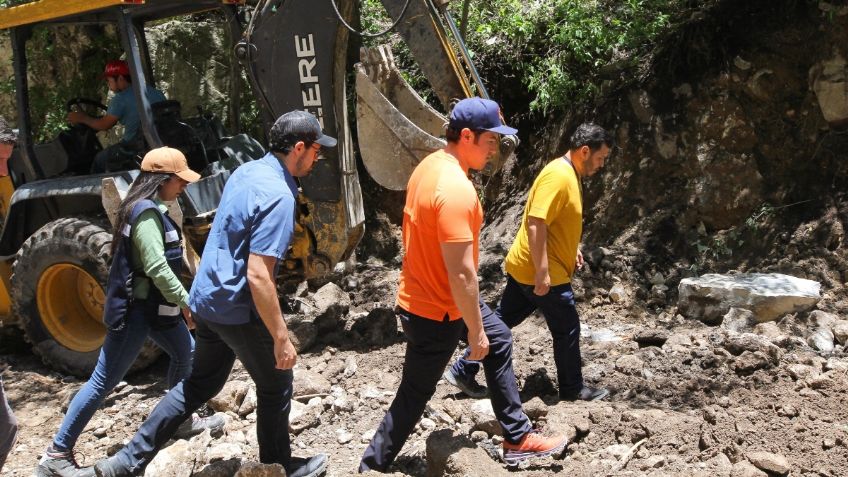 Samuel García instruye tareas de reconstrucción en la sierra de Santiago, Santa Catarina y la zona metropolitana de Monterrey