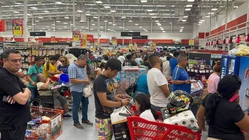 Compras de pánico en Cancún