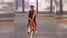 Umbrella a la mexicana: tiktoker recrea perfectamente la coreografía de Rihanna en una avenida de Edomex