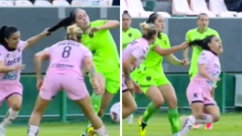 Expulsan a jugadora de Juárez Femenil por jalar el cabello de su contrincante: VIDEO