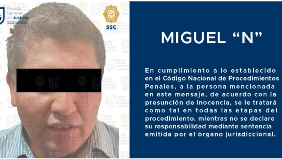 El implicado se encuentra actualmente llevando su proceso en el Reclusorio Oriente