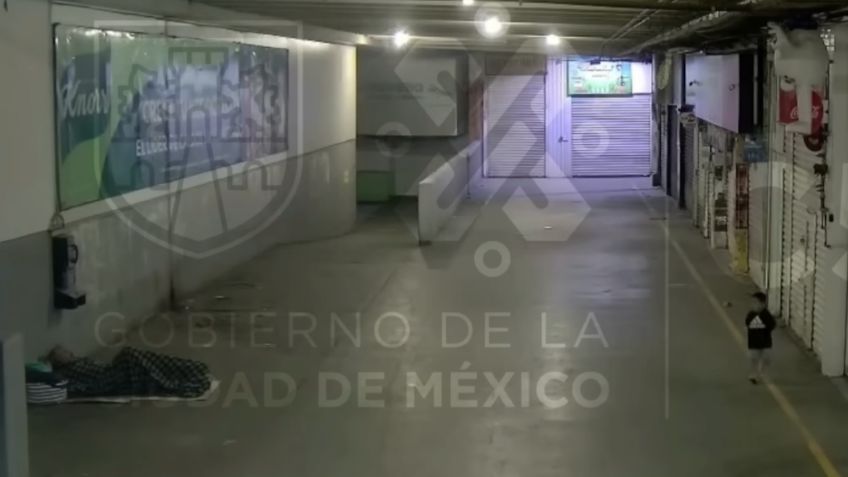 Así fue como un indigente protegió a un niño perdido en la Central de Abasto de la CDMX | VIDEO