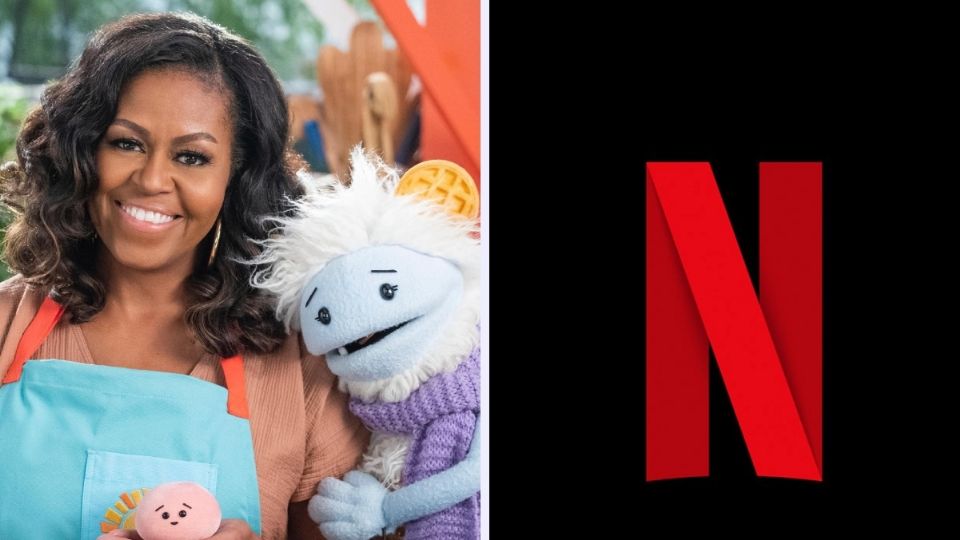 Michelle Obama conduce el programa Waffles + Mochi de Netflix.
