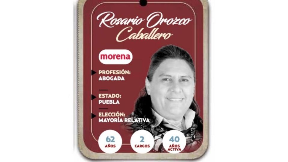 Rosario Orozco Caballero será diputada por el partido Morena en la LXVI Legislatura.