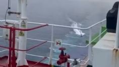 VIDEO: tripulantes de buque carguero hacen explotar barco pirata