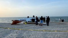 Avioneta se desploma cerca de playas del Country Club en Campeche