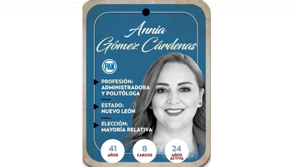 Annia Gómez Cárdenas es diputada electa de Nuevo León por el PAN.