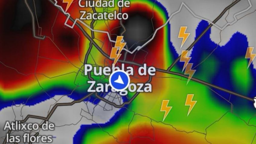 Puebla: las fuertes lluvias y tormenta eléctrica azotan al estado