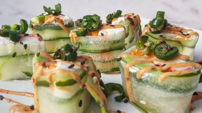 Cena ligera: Prepara este sushi bajo en carbohidratos con solamente 5 ingredientes