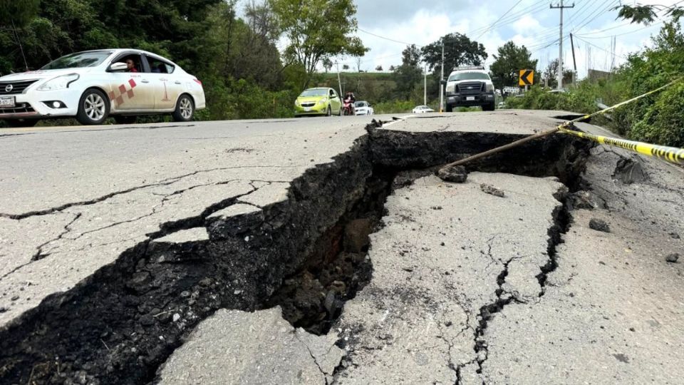 Grieta en el Edomex