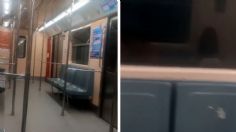 VIDEO: captan supuesto fantasma y aterradores gritos en un vagón del Metro de la CDMX