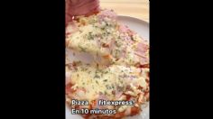 Receta fit: Prepara una pizza casera y saludable sin horno en sólo 10 minutos