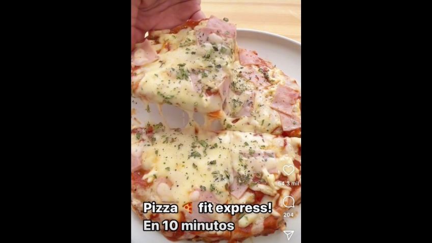 Receta fit: Prepara una pizza casera y saludable sin horno en sólo 10 minutos