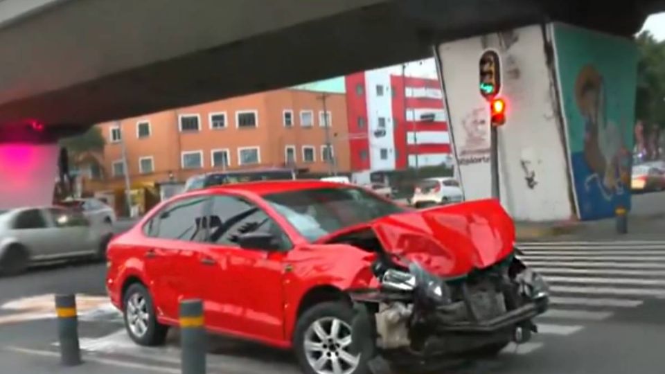 Accidente vial en Venustiano Carranza