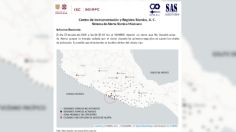 Se registra sismo con epicentro en las costas de Guerrero