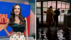 Ingrid Coronado vive momentos de angustia al quedar atrapada en un salón de belleza mientras se inundaba