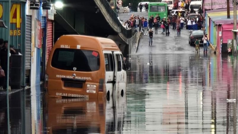 Las inundaciones ocasionaron afectaciones en el transporte.