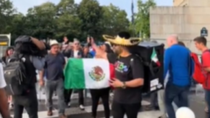 Mexicano con bocina llega a París y pone el audio de "fierro viejo" y lo celebran en redes: "mejor que el Cielito Lindo"