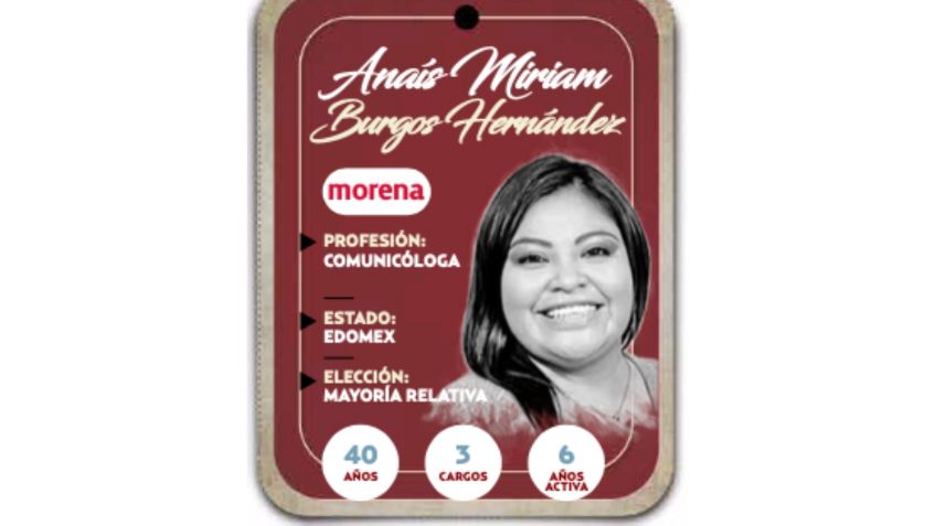 ¿Quién es Anaís Miriam Burgos Hernández, conoce a la próxima diputada?