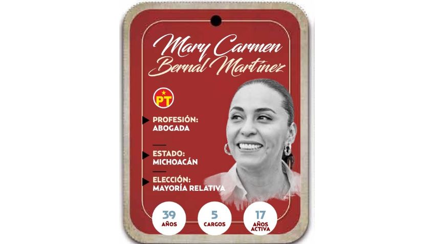 ¿Quién es Mary Carmen Bernal Martínez? Diputada por Mayoría Relativa del PT