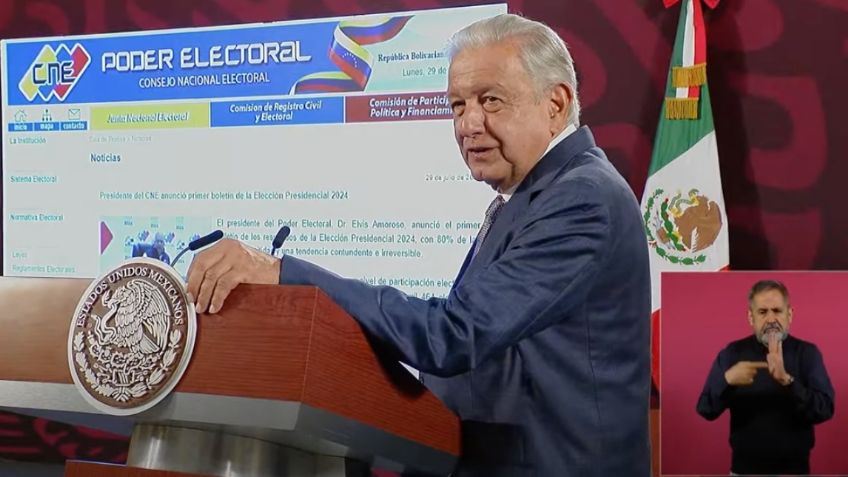 AMLO sobre elecciones en Venezuela: "vamos a esperar a que terminen de contar los votos"