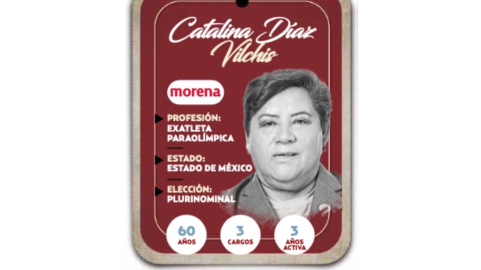 Catalina Díaz Vilchis será diputada por el partido Morena en la LXVI Legislatura.