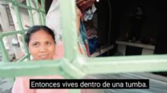 VIDEO: las inquietantes imágenes de cómo es vivir dentro de las tumbas de un cementerio