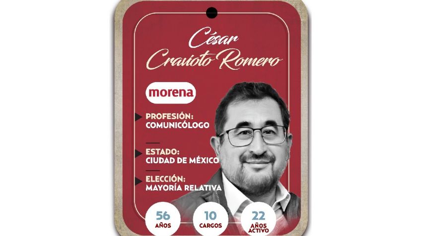 ¿Quién es César Cravioto? Diputado por mayoría relativa de Morena