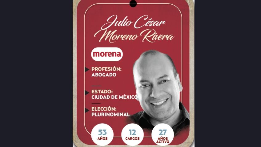 ¿Quién es Julio César Moreno Rivera, conoce al próximo diputado?