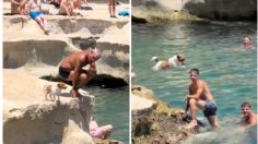 Reviven VIDEO de una perrita que se volvió viral por aventarse clavados en el mar