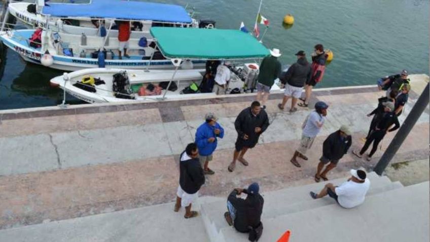 Muere turista ahogado tras caer de embarcación en Cozumel